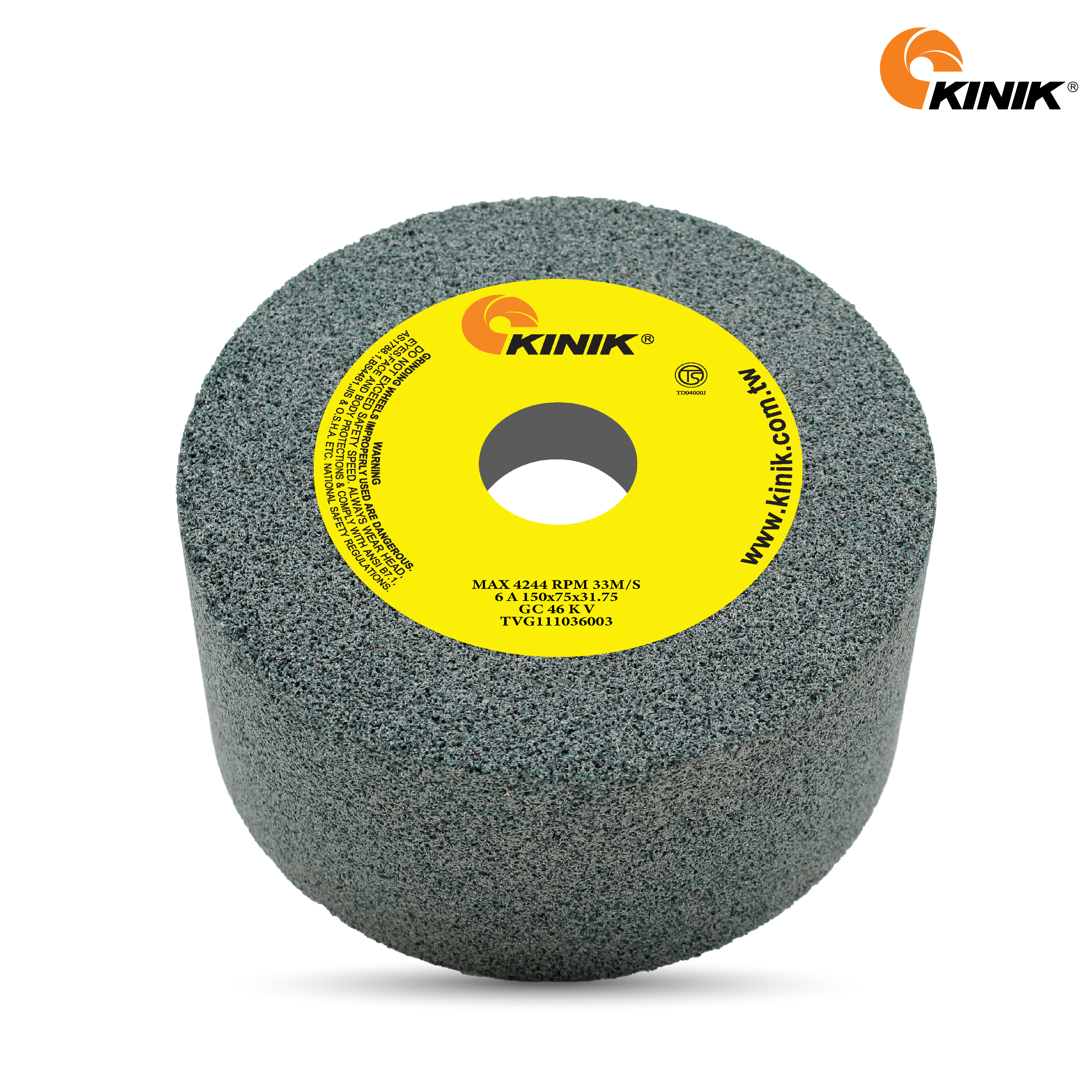 หินถ้วยตรง KINIK GC46KV6A 150x75x31.75 mm.