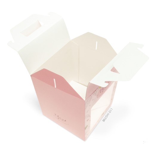 20ใบ ราคาขายส่ง กล่องทรงมือจับด้านบน กล่องสำหรับจัด GIFTSET กล่องใส่คุกกี้-ขนม ข้าวสาร ของชวัญ ของชำร่วย ขนาดกล่อง 10.8 x 10.8 x 14.5 เซนติเมตร (รุ่น BK65W)