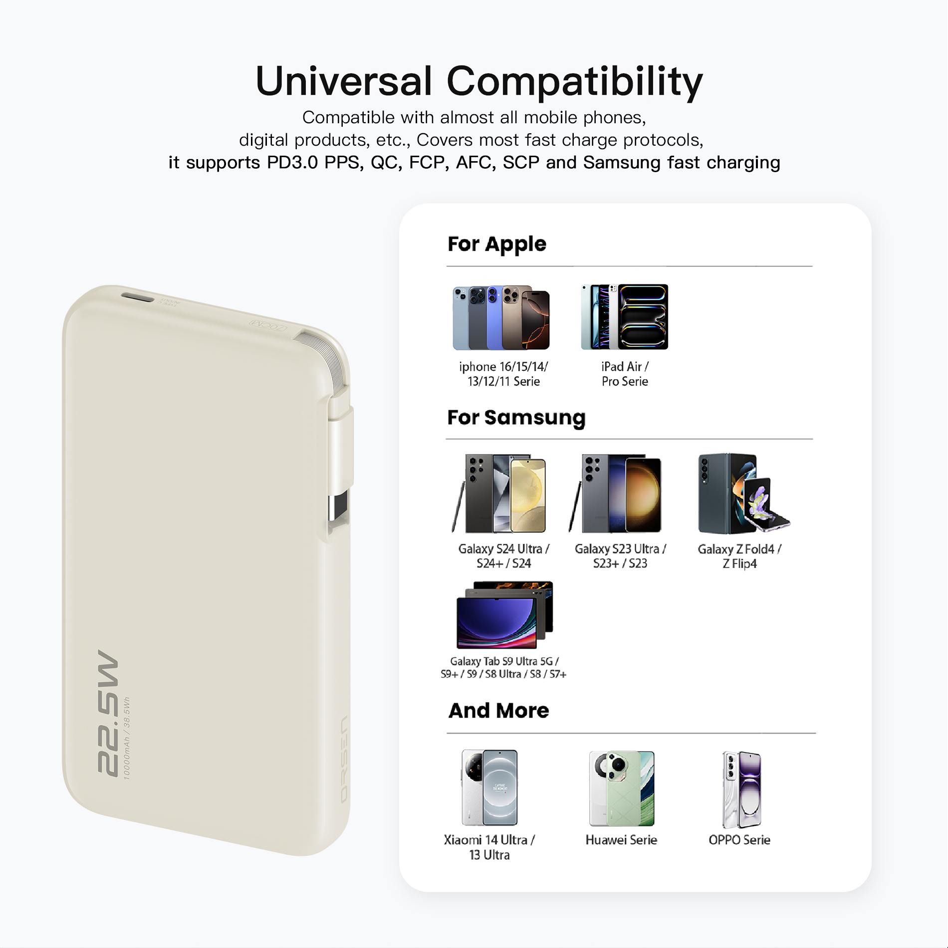 ORSEN E60 10000mAh