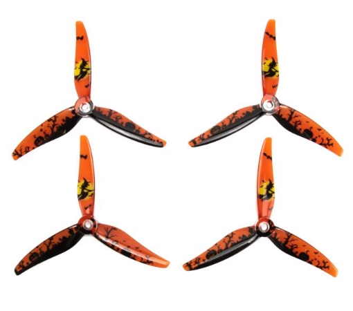 Gemfan Hurricane MCK 51466 V2 3-Blade Propeller (Set of 4) - Pumpkin Halloween Edition 1ถุง 4ใบ
