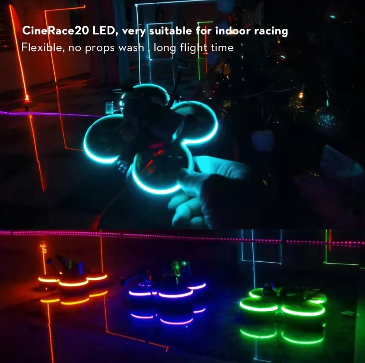 NEW !! CineRace20 V2 Neon Led DJI HD w/ digital Vista 2inch Whoop Analog , DJI HD O3 โดรนใบพัด 2 นิ้ว บินดี บินนาน มีให้เลือกหลายแบบ