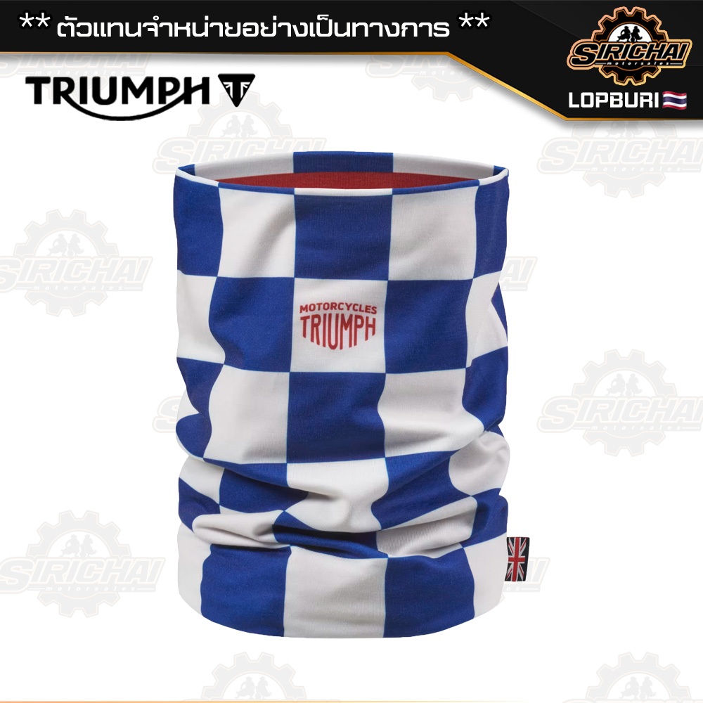 ผ้าบัฟ Triumph COHEN NECK TUBE BONE BLUE MTUS25400