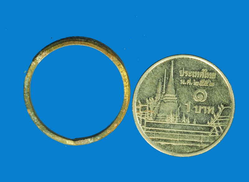 A3044 แหวนยันต์ ทองเหลืองเก่า ไม่ทราบที่ 12