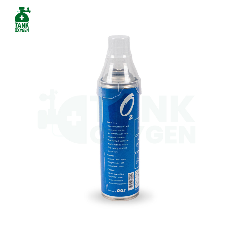 ออกซิเจนกระป๋อง Laven 8000ml. (ออกซิเจนบริสุทธิ์ 95%)