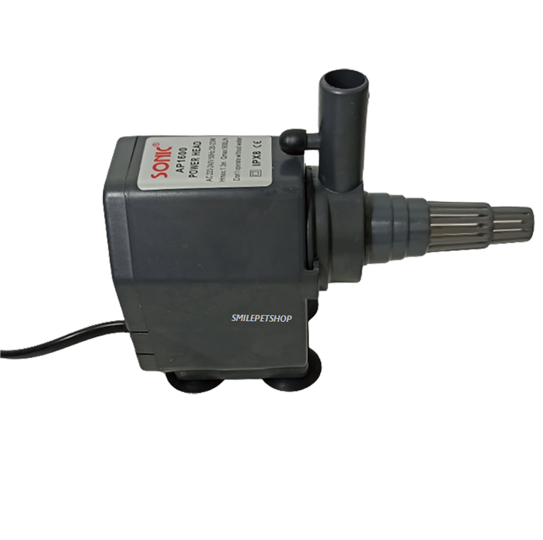 SONIC AP-1600 (ปั๊มน้ำ สำหรับทำระบบกรอง น้ำพุ น้ำตก หินหมุน เหมาะสำหรับตู้ปลา 30-36 นิ้ว)
