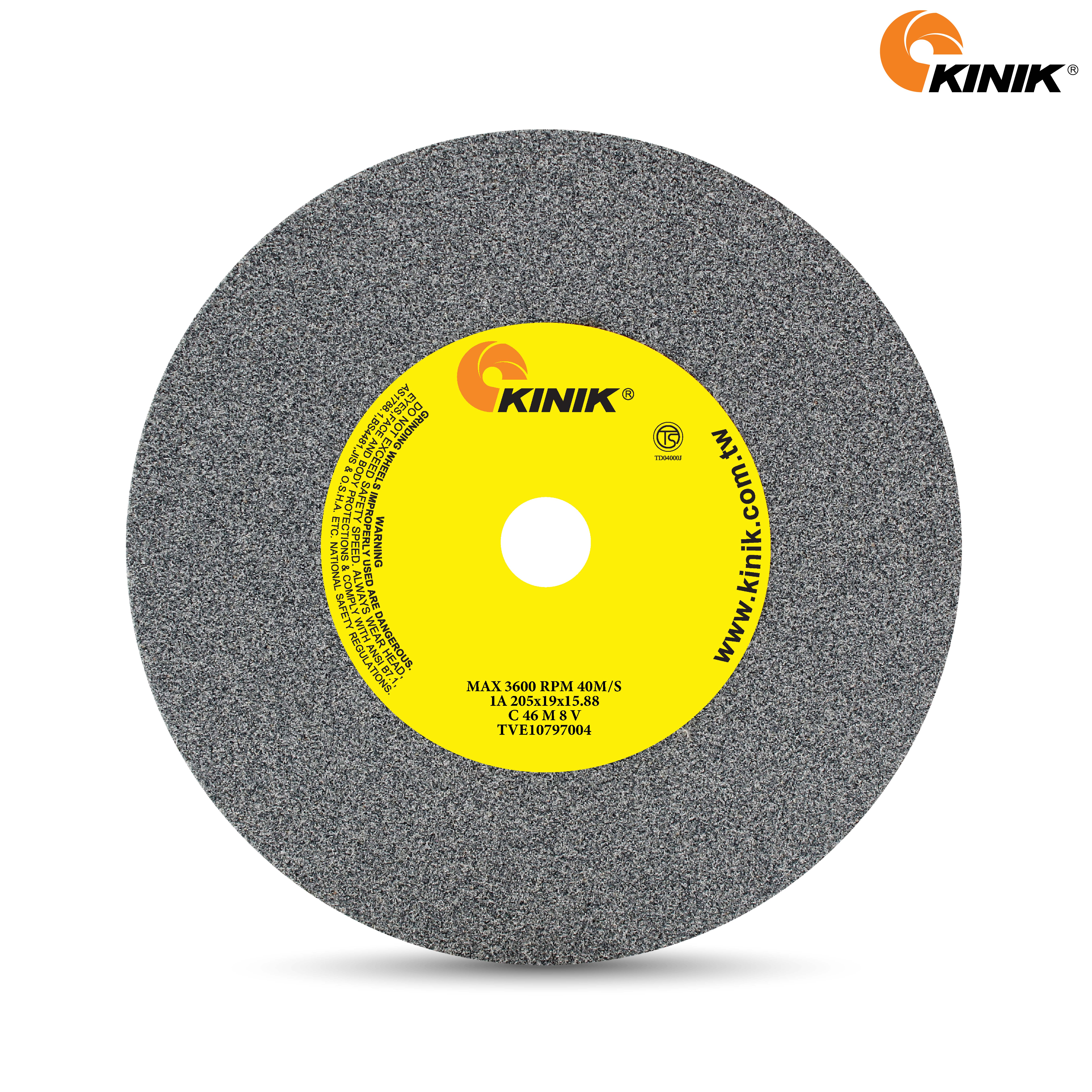 หินเจียร KINIK C46M8V1A 205x19x15.88 mm.