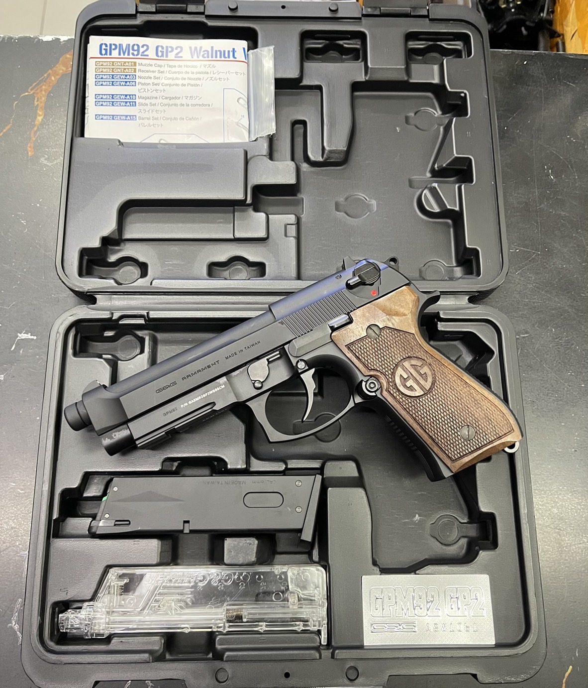 GPM92 GP2 Walnut Wood Grip - G&G