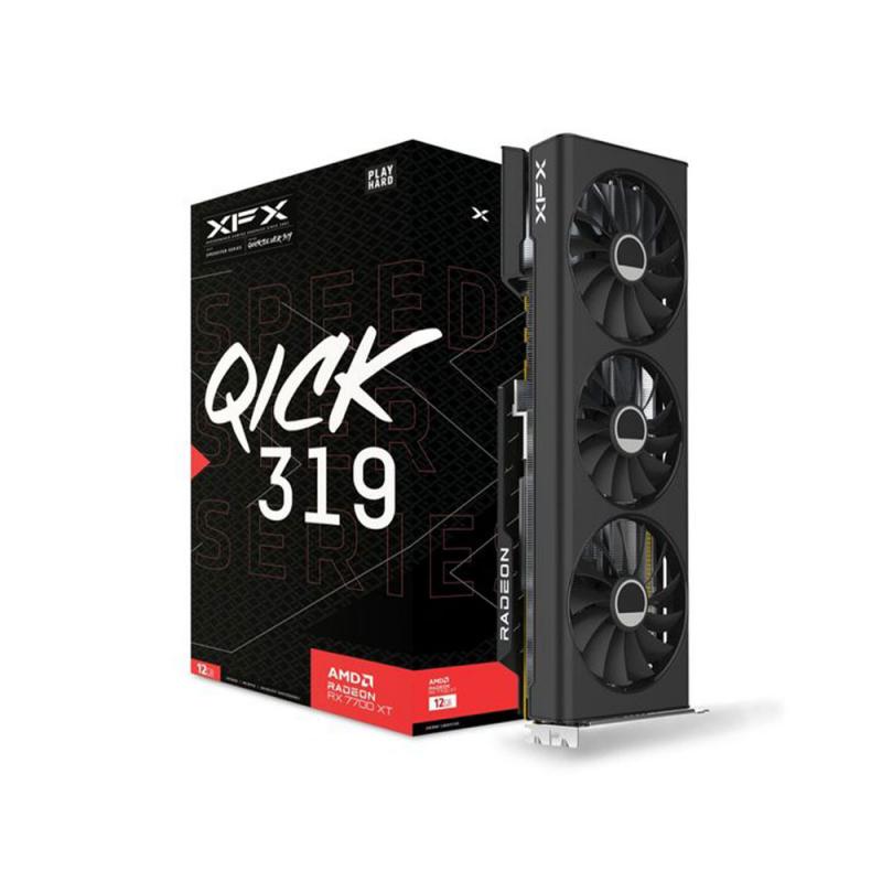 XFX SPEEDSTER QICK 319 RADEON RX 7700 XT BLACK EDITION - 12GB GDDR6