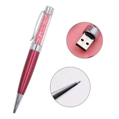แฟลชไดร์ฟปากกาคริสตัล พรีเมี่ยม Crystal Flash Drive FD068