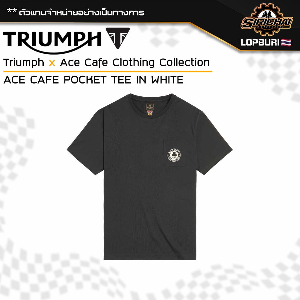 Triumph x Ace Cafe POCKET TEE IN BLACK
