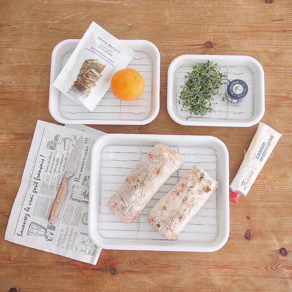 White Enamel Bake Pan