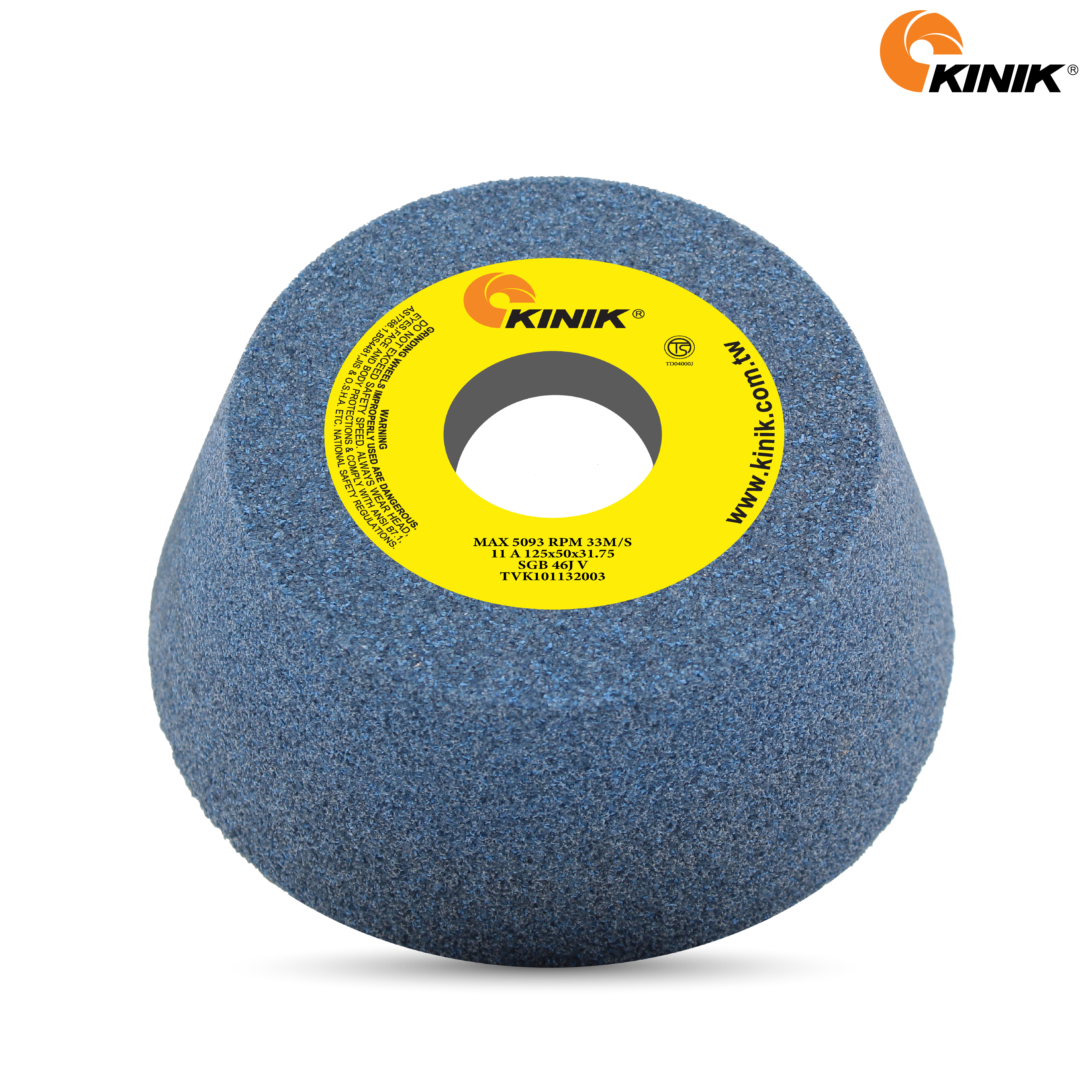 หินถ้วยเทเปอร์ KINIK SGB46JV11A 125x50x31.75 mm.