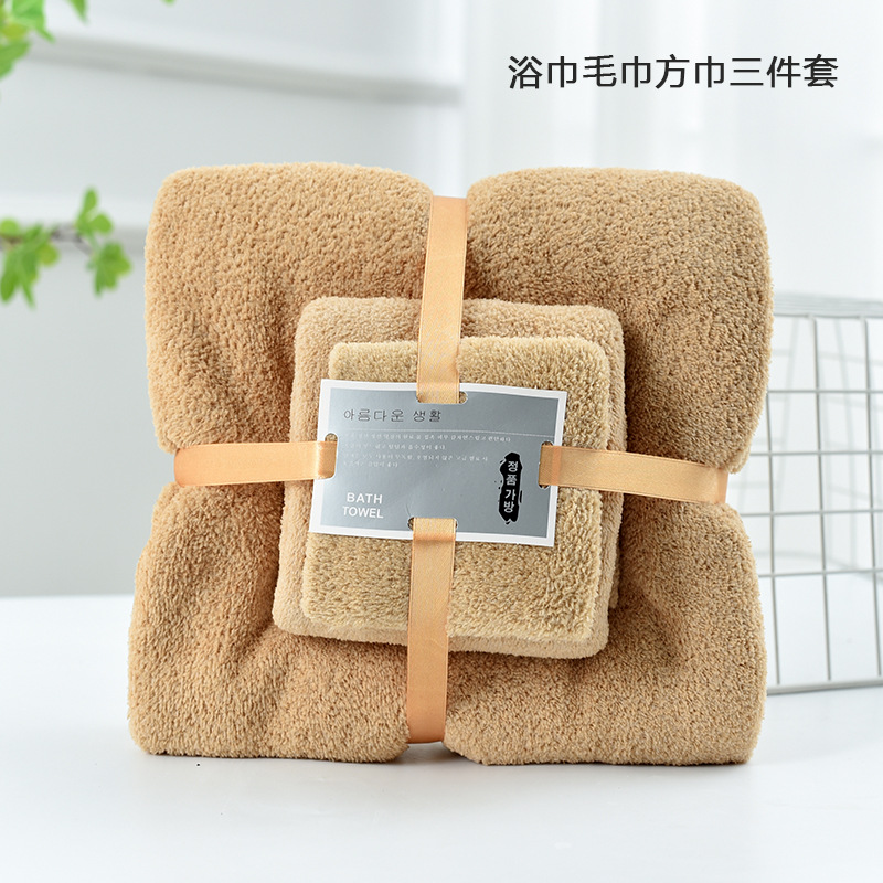 ผ้าเช็ดตัว ซับน้ำดีมาก รุ่นธรรมดา หลากสี