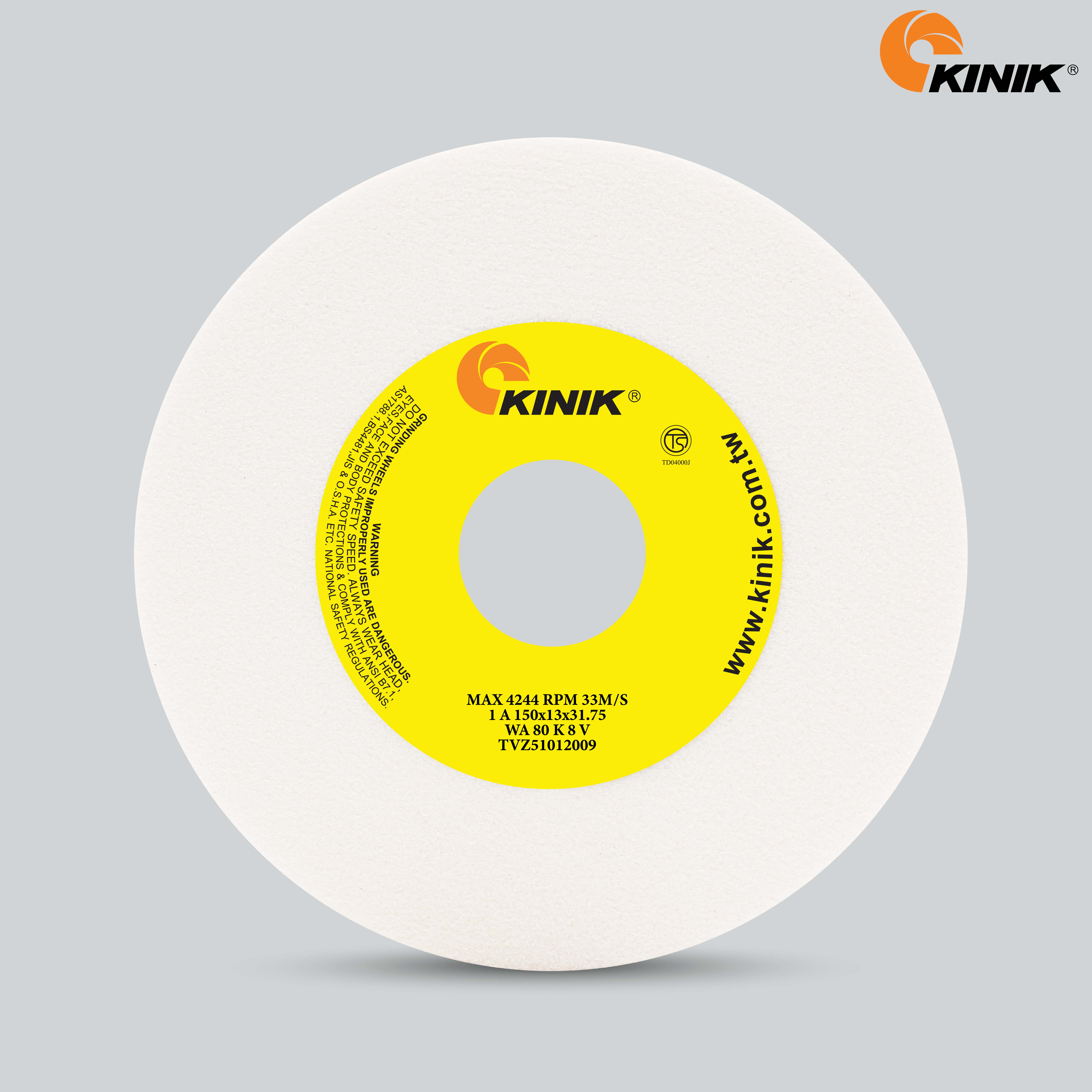 หินเจียร KINIK WA80K8V1A 150x13x31.75 mm.