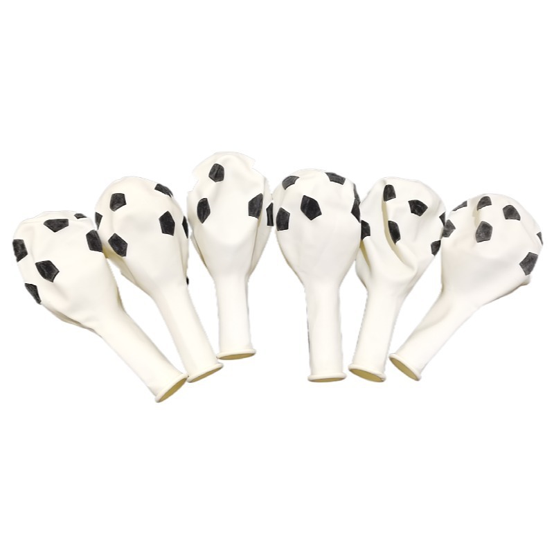 ลูกโป่ง ลายลูกบอล สีขาว ไซส์ 12 นิ้ว