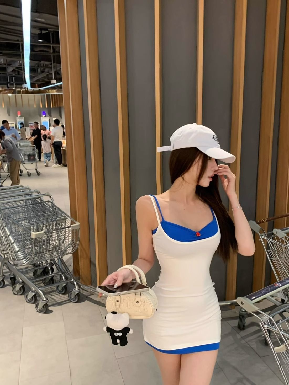 ชุดเดรส สายเดี่ยวมินิ CN5667 พร้อมส่งในไทย