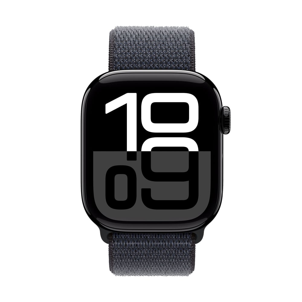 Apple Watch Series 10 GPS 42mm Jet Black Aluminium Case with Ink Sport Loop