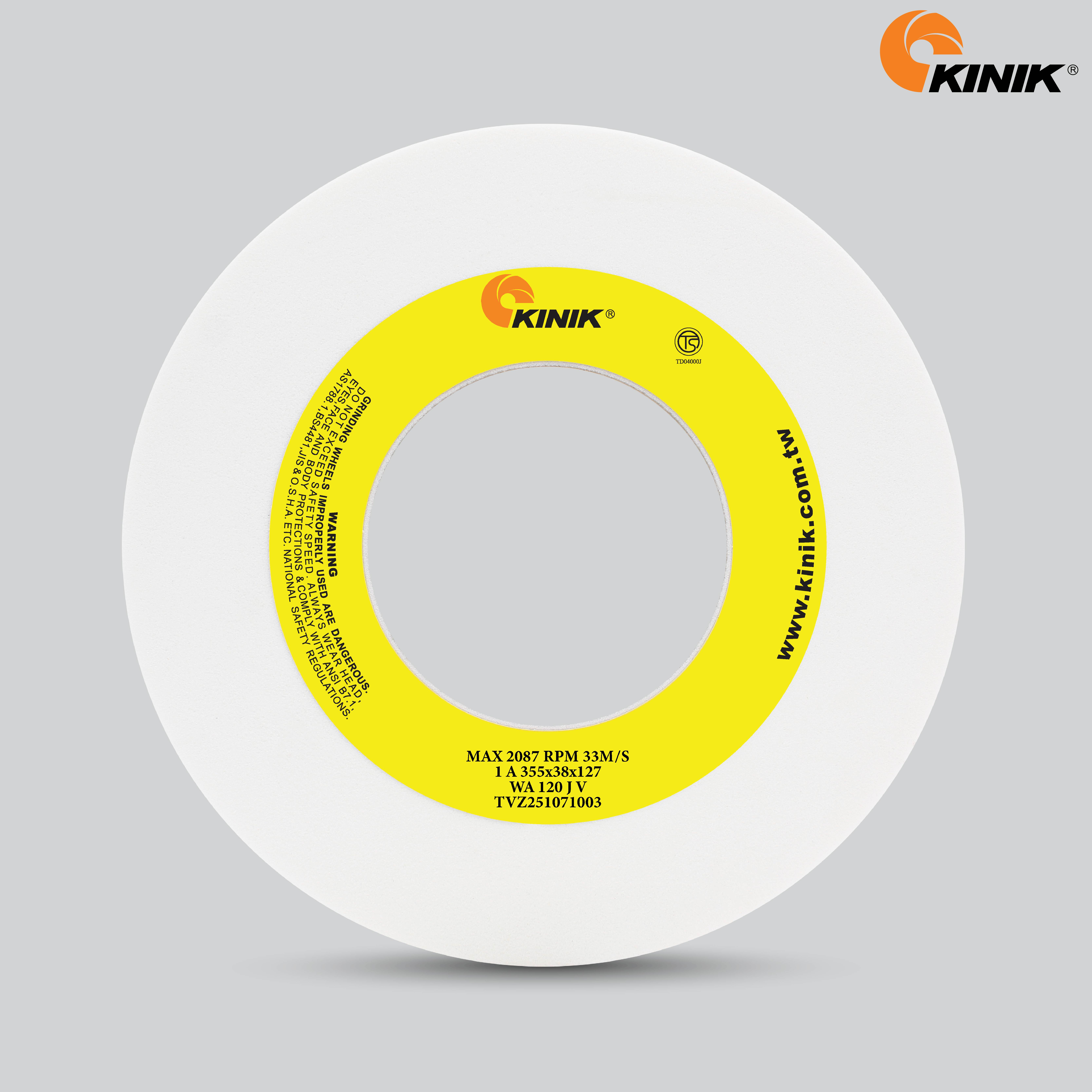 หินเจียร KINIK WA120JV1A 355x38x127 mm.