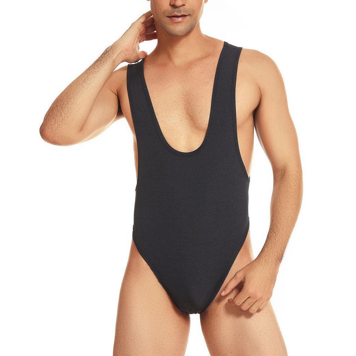 Sexyboy บอดี้สูทชาย สีดำ / สีแดง SB924