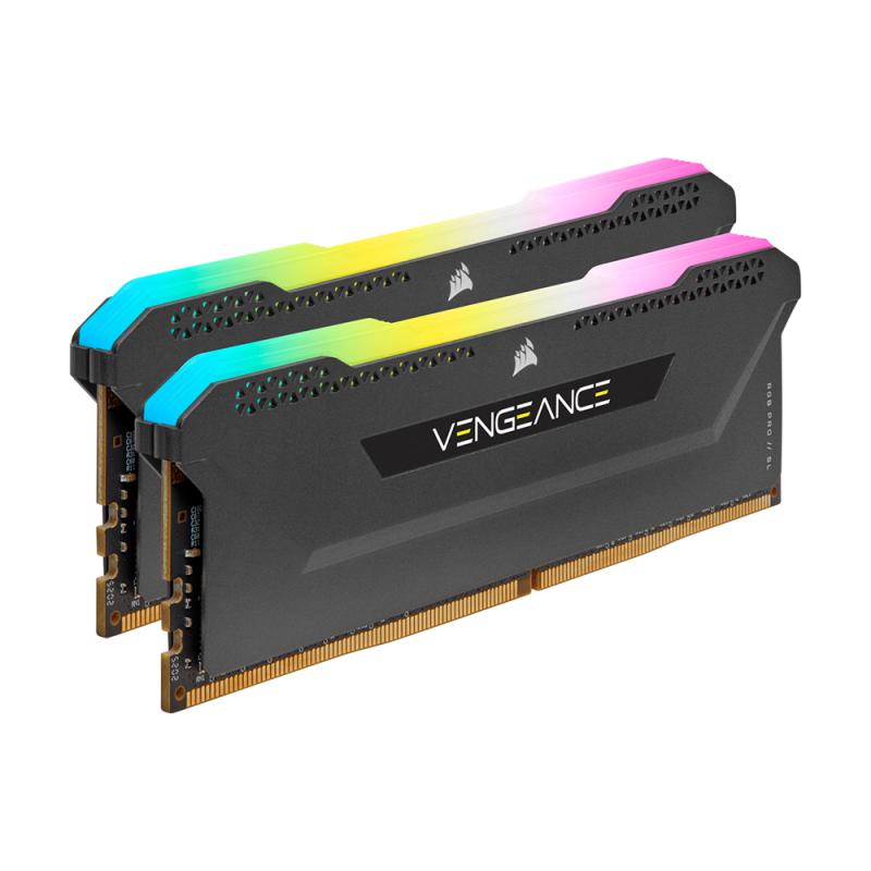 CORSAIR VENGEANCE RGB PRO SL 16GB (8GBx2) DDR4 3600MHz BLACK (CMH16GX4M2D3600C18)