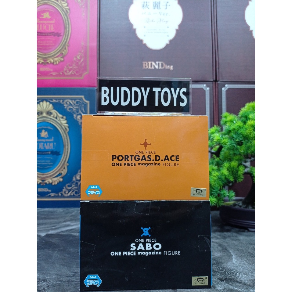 [ Figure แท้ ] Lot JP #แมวทอง One Piece - Magazine Figure Portgas.D.ACE & SABO คู่ [ Banpresto ]