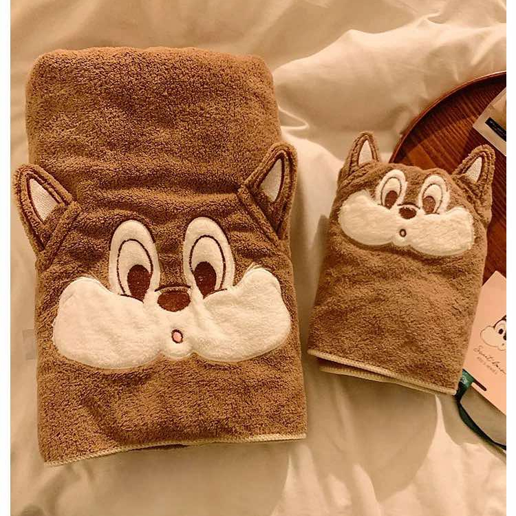 เซทผ้าเช็ดตัว ลายการ์ตูนน่ารัก ผ้านุ่มพิเศษ