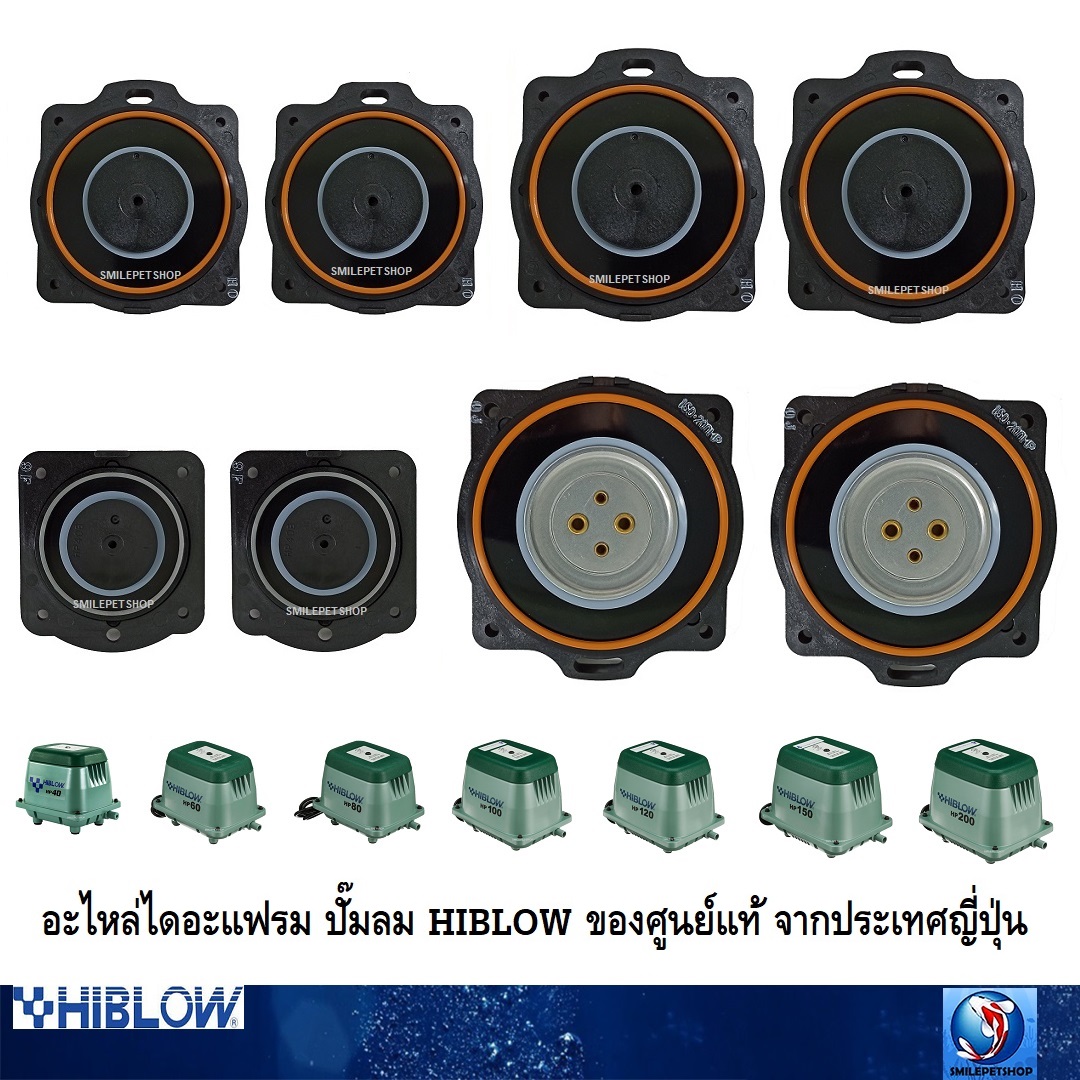 อะไหล่ไดอะแฟรม ปั๊มลม HIBLOW ของศูนย์แท้ จากประเทศญี่ปุ่น