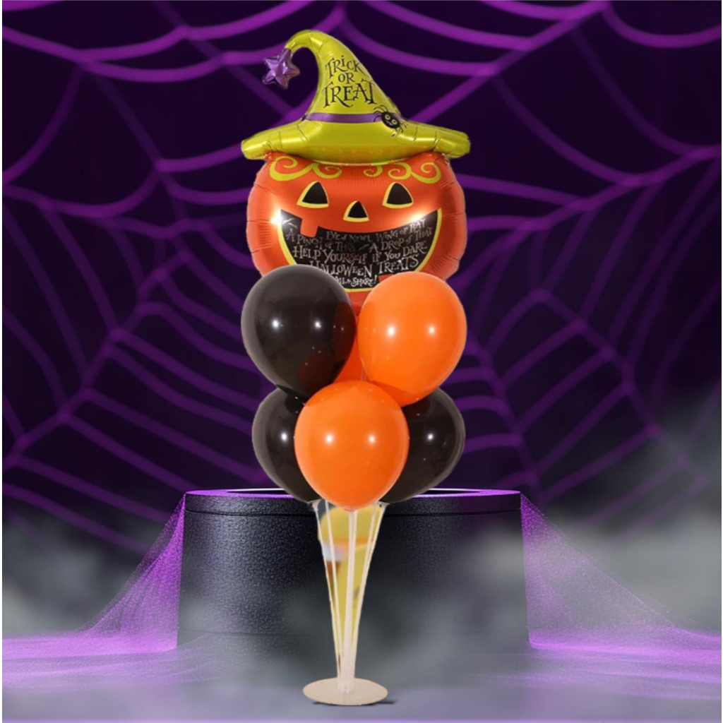 ลูกโป่ง ฟักทอง ฮาโลวีน HAPPY HALLOWEEN ฟอยล์ตกแต่งเทศกาล Halloween