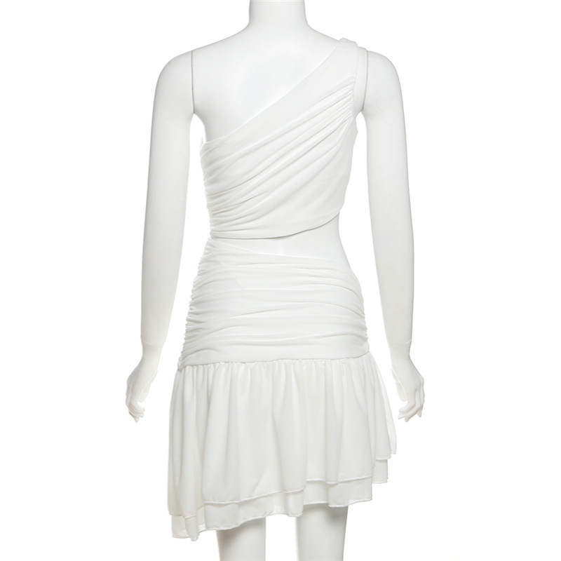 ชุดเดรส โชว์ไหล่ เว้าเอว เซ็กซี่ CN63586 พร้อมส่งในไทย