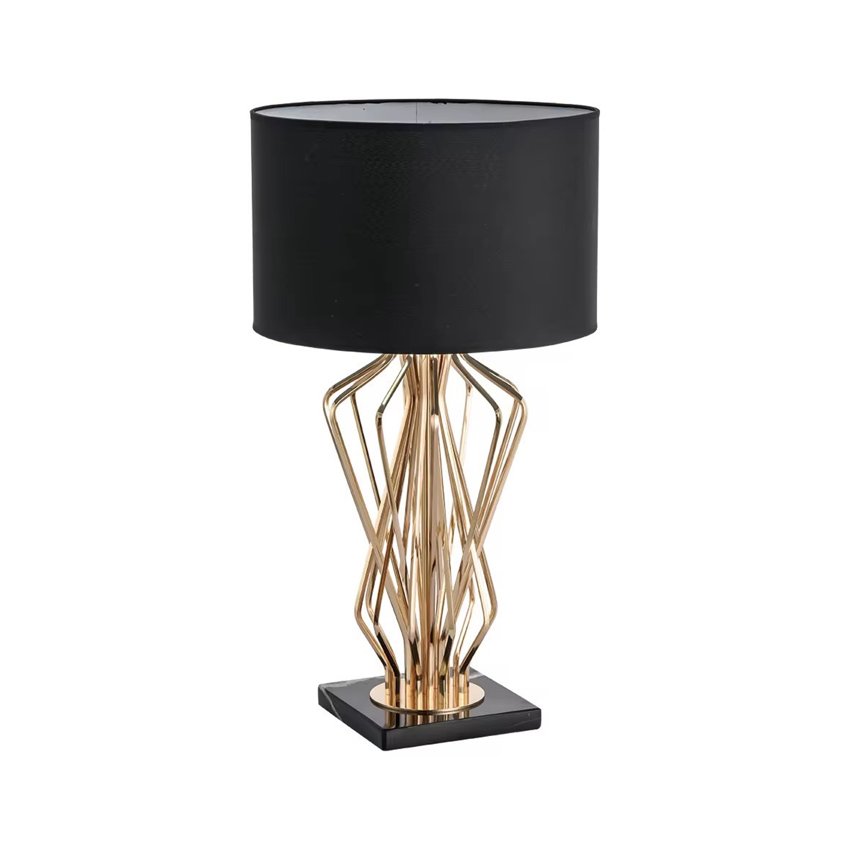 โคมไฟตั้งโต๊ะ สไตล์นอร์ดิก Nordic style table lamp Meta + Marble + Fabric LED E27x1 IP20