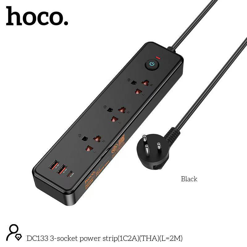 HOCO DC133 3-socket (1C2A) 2M
