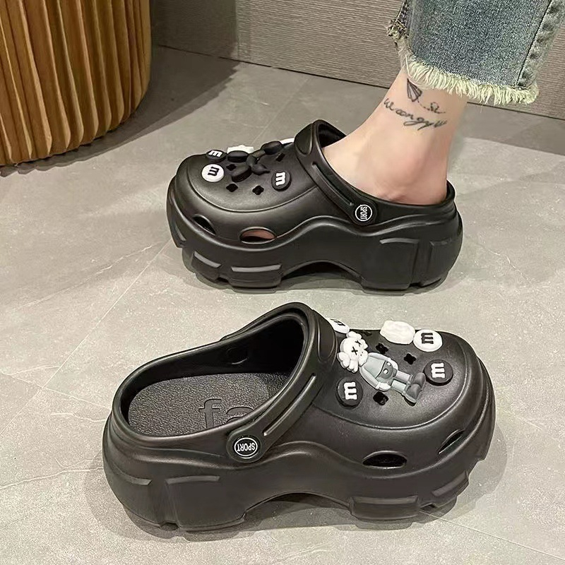 รองเท้าเเตะ รองเท้ายางโฟม เสริมพื้นสูง รองเท้าผู้หญิง