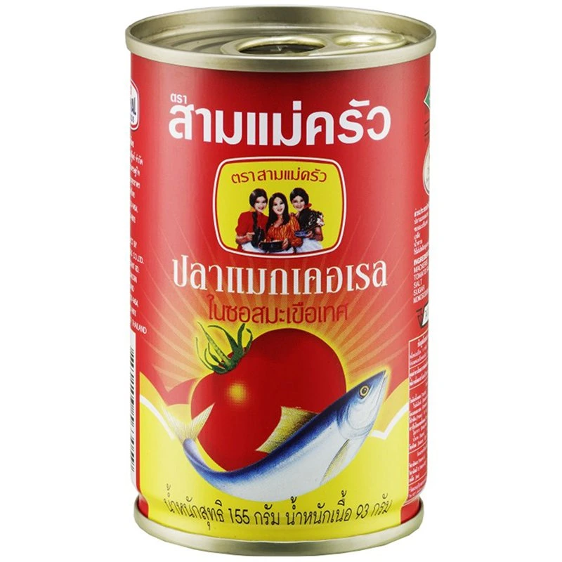 8850153563059 สามแม่ครัว ปลาแมคเคอเรลในซอส ขนาด 155 กรัม