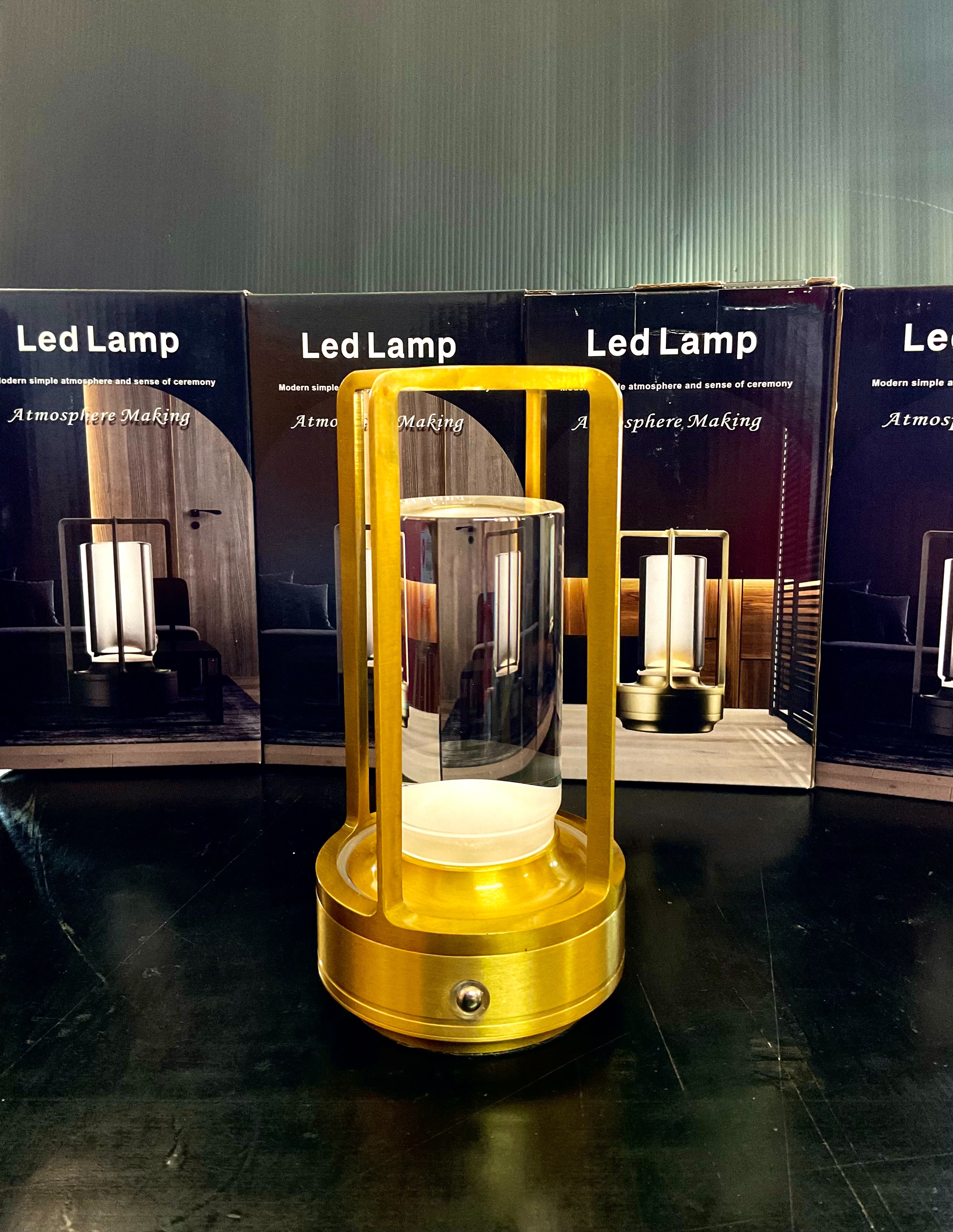 โคมไฟตั้งโต๊ะ Table desk Lamp Aluminum alloy Gold touch-type stepless dimming