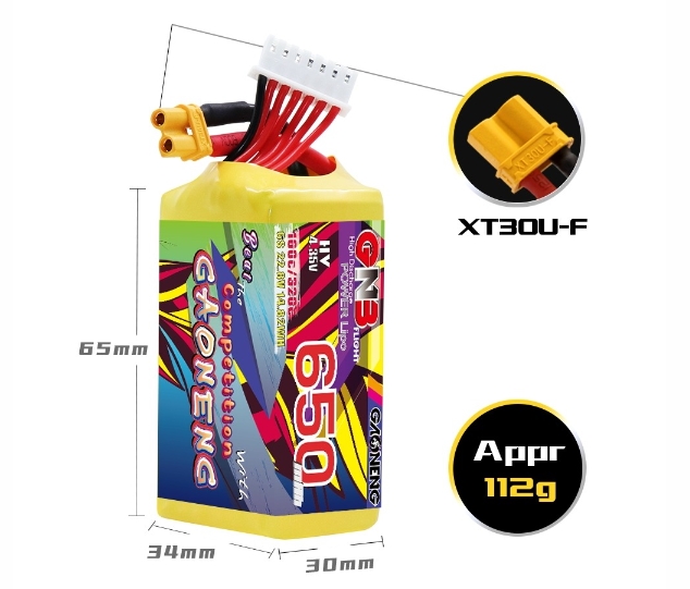 แบต GNB 6เซล 300-5000mah HV XT30 XT60 XT90 แบตสำหรับ RC รถ เรือ เครื่องบิน โดรน หุ่นยนต์ มีให้เลือกหลายขนาดความจุ