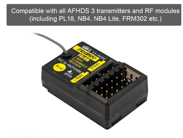 FLYSKY FGr8B 2.4GHz 8 Channel Micro AFHDS 3