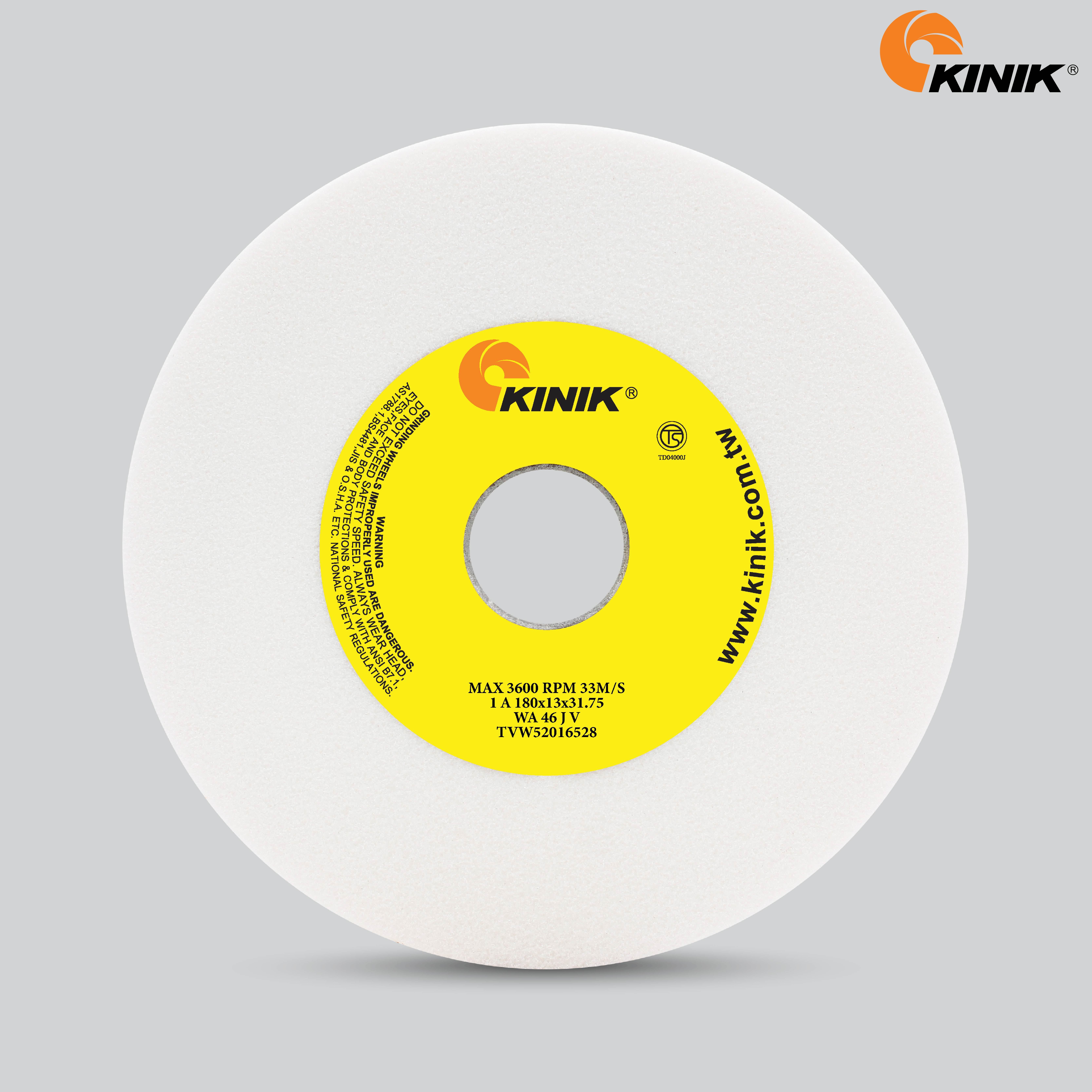 หินเจียร KINIK WA46JV1A 180x13x31.75 mm.