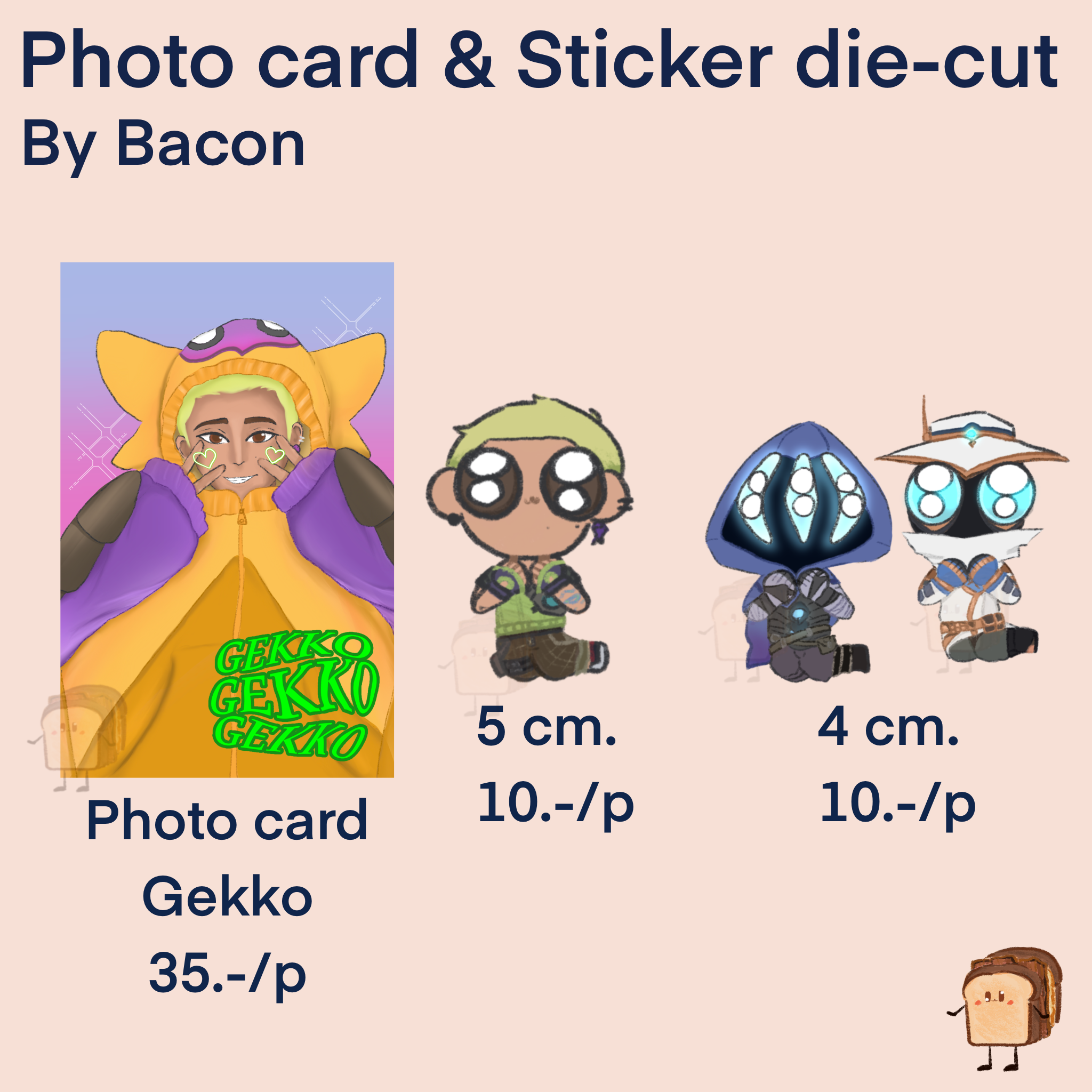 Photo card/ Sticker die-cut Valorant