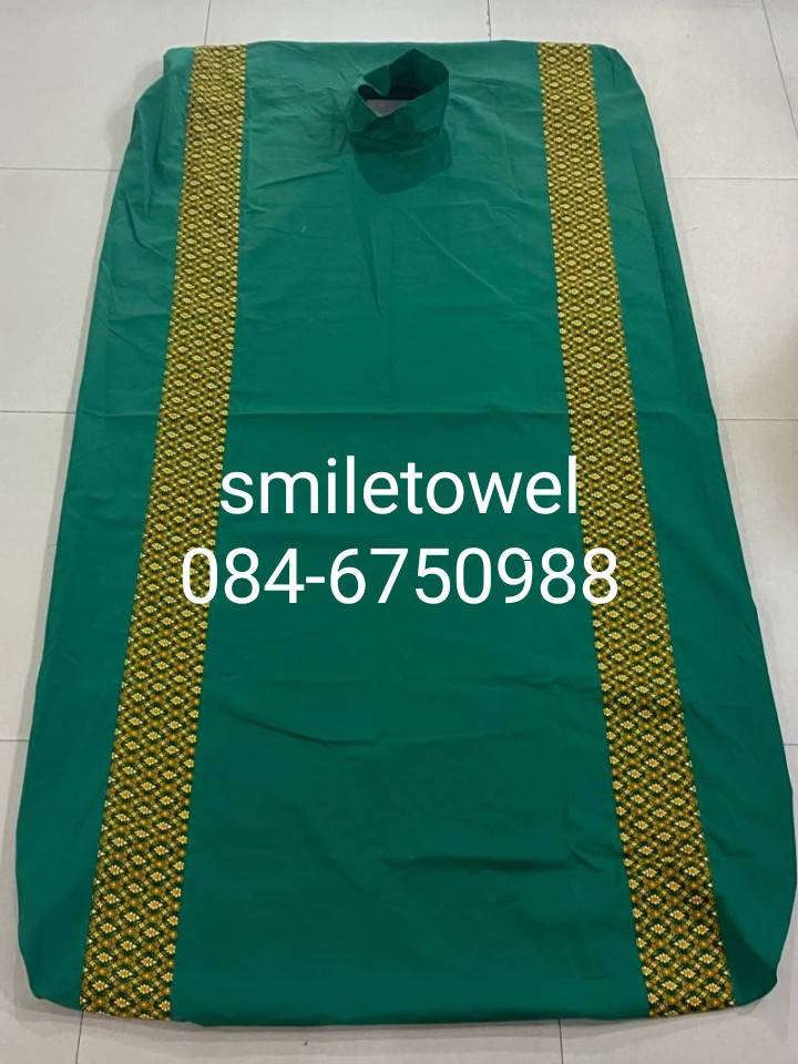 ผ้าปูเตียงสปา แบบเจาะรู หลุม สำหรับเตียงอโรมา เตียงคลินิค