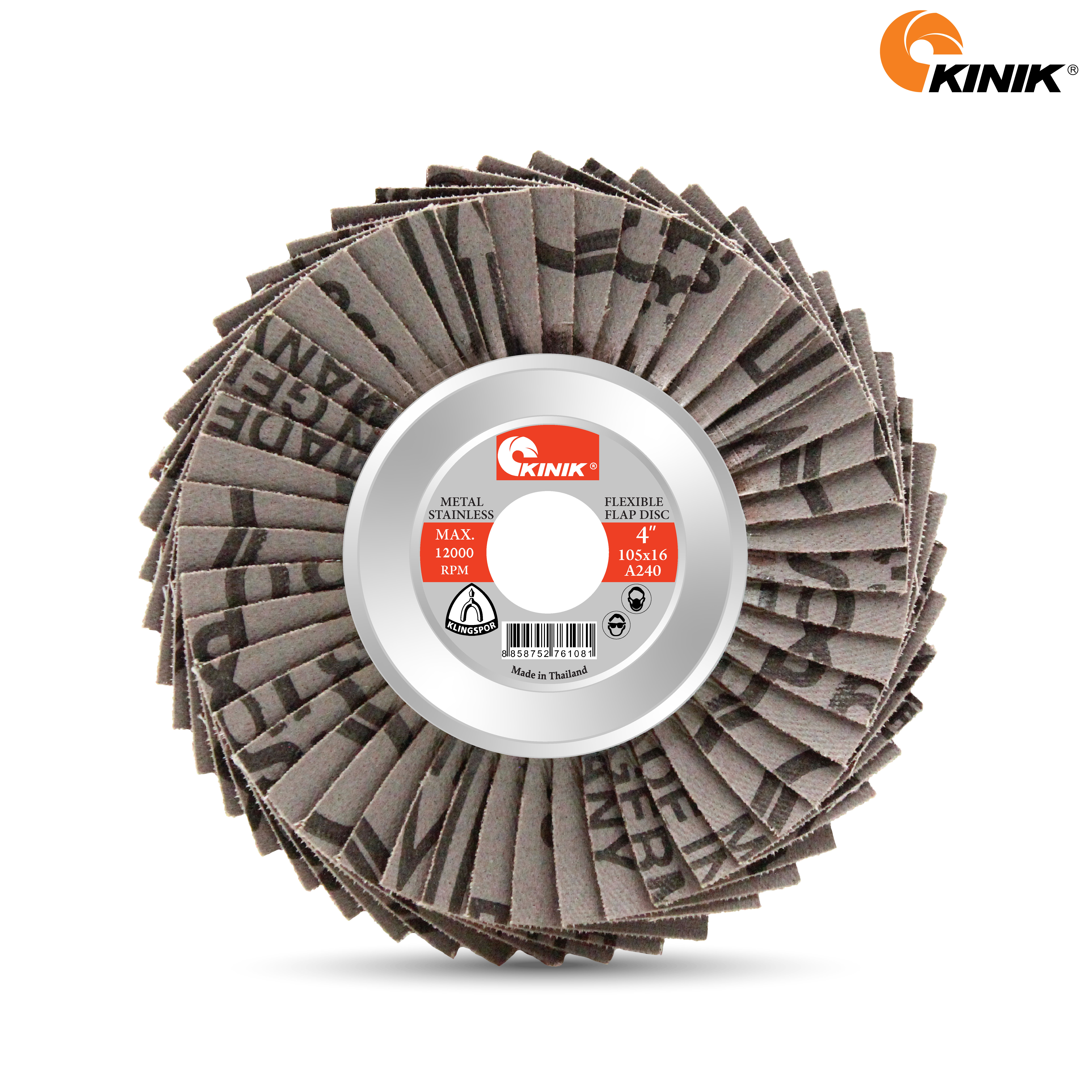 จานทรายเรียงซ้อน(อ่อน) 310 KINIK A240 105x16 mm.