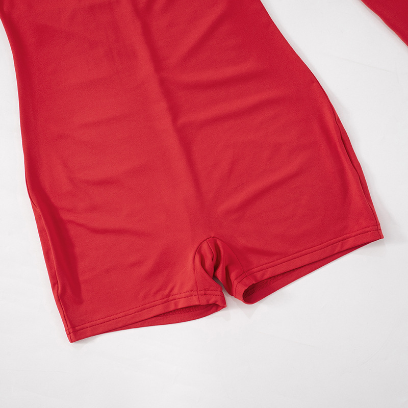 ชุดจั้มสูท แขนยาว เว้าอก เซ็กซี่ สายฝอ รหัส CN81044