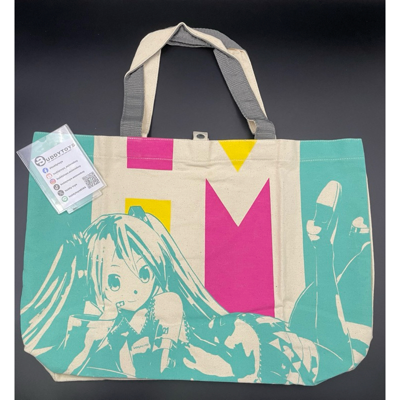กระเป๋าขนาดใหญ่ ฮัตสึเนะ มิกุ[Vocaloid Hatsune Miku Tote Bag A 2014 Spring Family Mart]