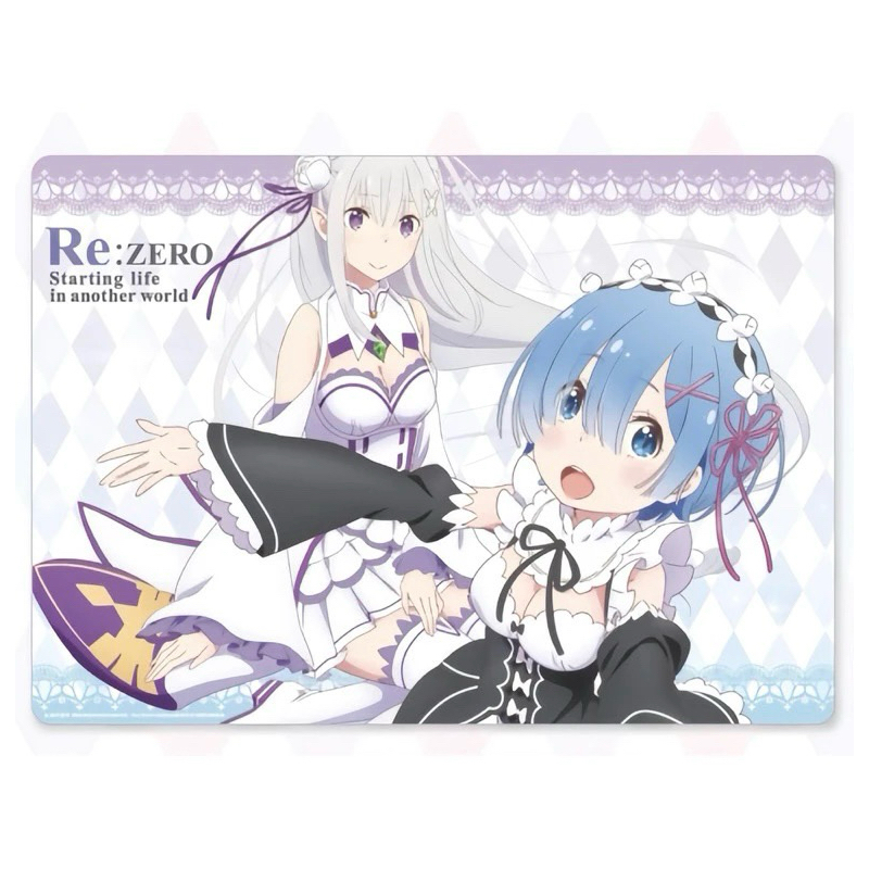 แผ่นรองโต๊ะแบบใสลาย เรม&เอมิเลีย จากรีซีโร่[Re:Zero Starting Life In Another World (A3) -Clear Desk Mat- Rem Emilia]