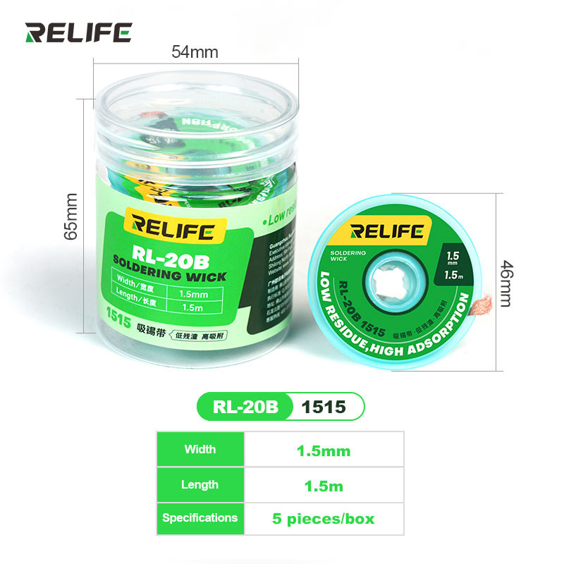 Relife RL-20B Strong Clean Desoldering 1515