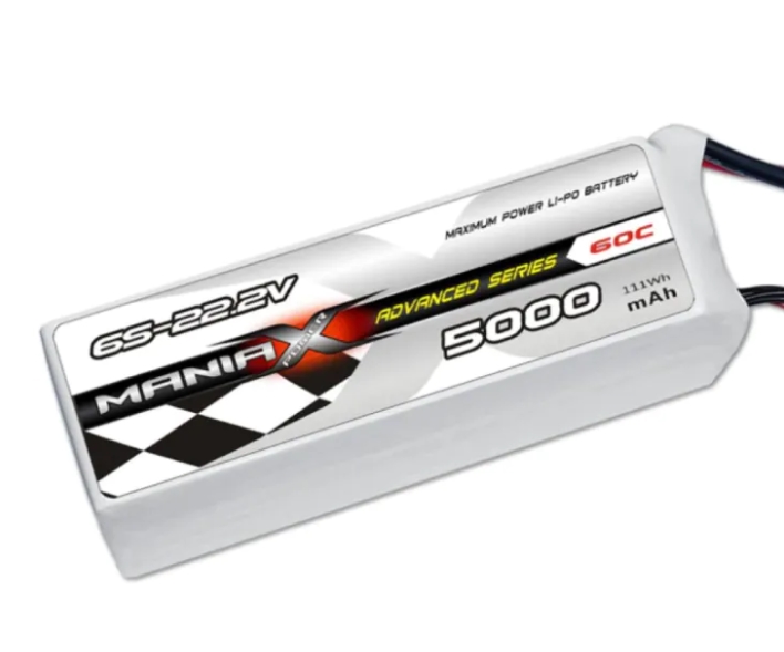 ManiaX Lipo 6S-22.2V 5000mAh 60C EC5 Advanced Series