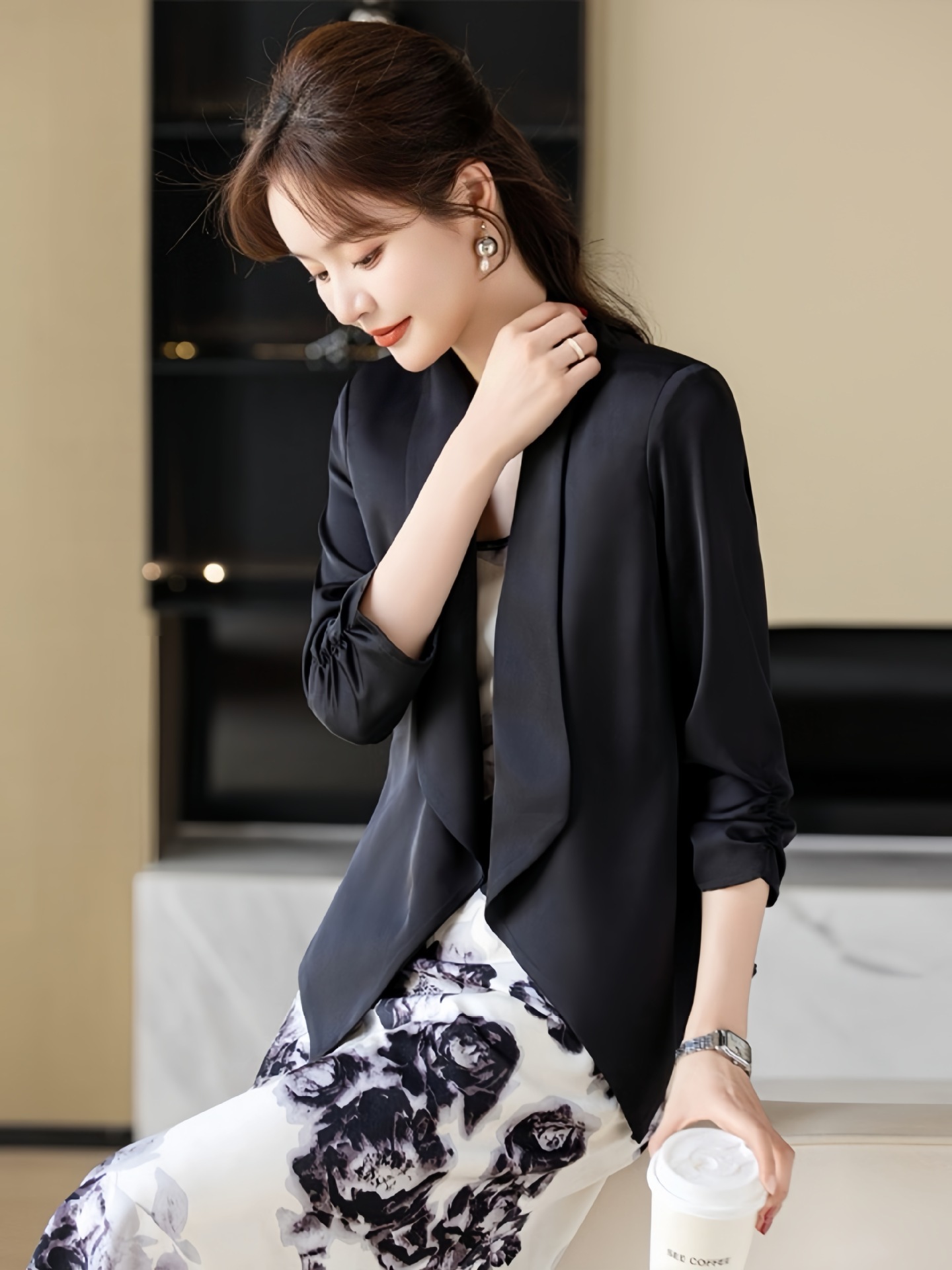 เสื้อสูท เสื้อแขนยาวสูท แฟชั่นสไตล์เกาหลี