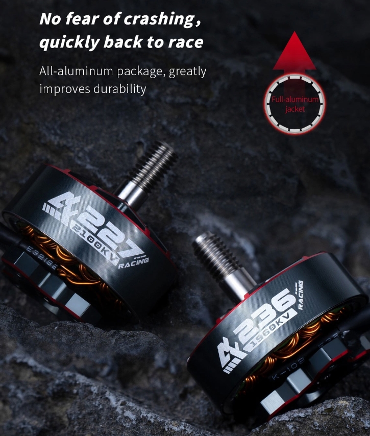 Axisflying Brushless Motor Racing 2207 2306 - 1960KV มอเตอร์โดรน ฟรีสไตด์ เรสซิ่ง ชุด 4ลูก