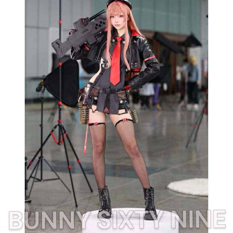 รองเท้าบูท ดำ/เบจ ถักเชื่อก ส้นสูง 3 นิ้ว พร้อมส่งในไทย