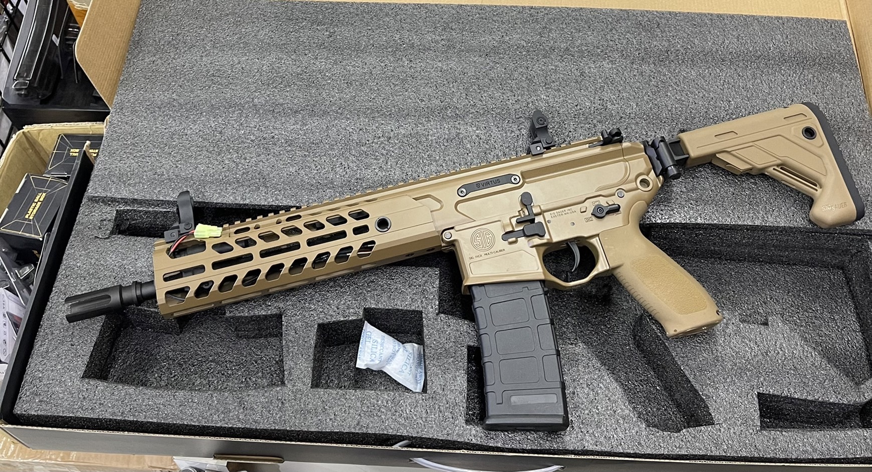 SIG MCX Virtus 9.5" สีทราย Gen 2 (QD 2.0) - E&C บอดี้โลหะ