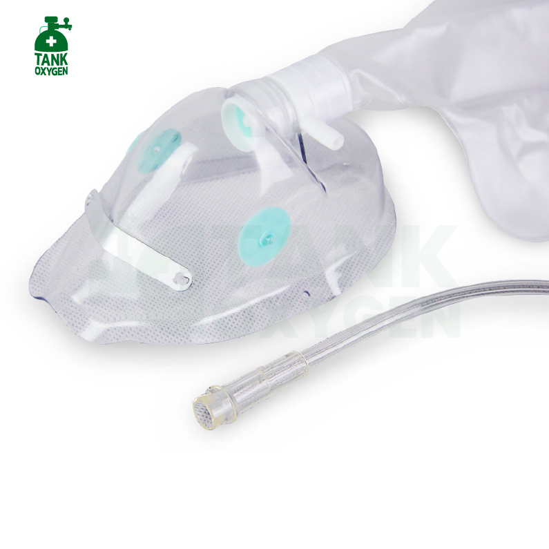 หน้ากากให้ออกซิเจนแบบมีถุง สำหรับผู้ใหญ่ Oxygen Mask With Bag (Adult)